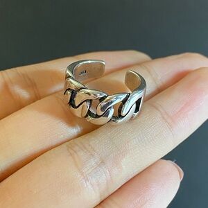 S925 Silver irregular open ring